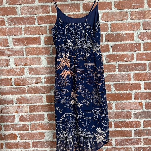 OLD NAVY summer vibes Farris wheel vacation boardwalk printed sun dress - Picture 7 of 8